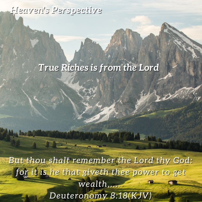 Plantilla de Heaven Perspective-True Riches | PosterMyWall