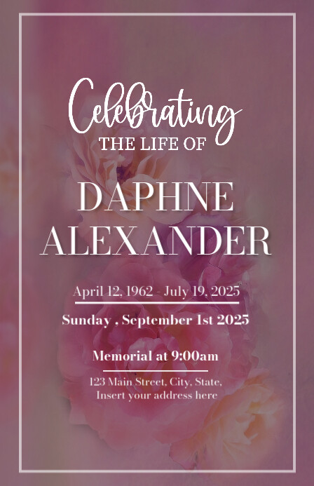 Heaven Sky Dove Funeral Program Template PosterMyWall