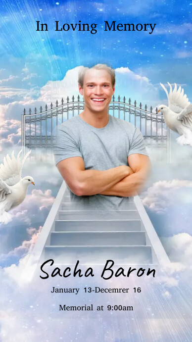 Heavenly funeral instagram story (1) Template | PosterMyWall