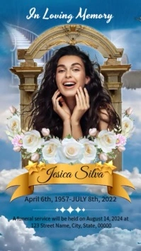 Heavenly Funeral Instagram Story template