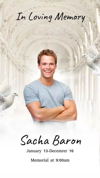 Heavenly funeral instagram story Template | PosterMyWall