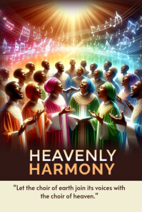 Heavenly harmony Poster template