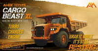 Heavy Dump Truck Facebook Shared Image template