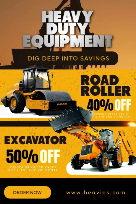 Heavy Equipment Template | PosterMyWall