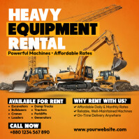 Heavy Equipment Rental Square (1:1) template