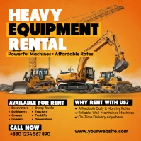 Heavy Equipment Rental Square (1:1) template