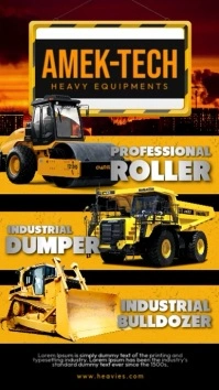 Heavy Machinery Sale Ads Instagram Story template