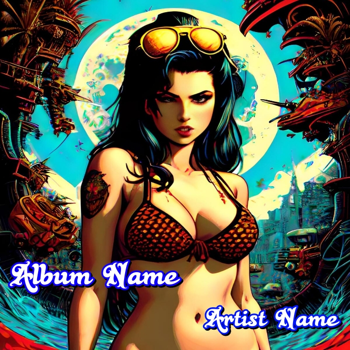 Heavy Metal Goth Hard Rock Death Album Cover template