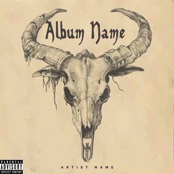 heavy metal rock Album Cover Design, designzb template