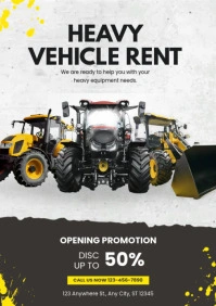 Heavy Vehicle Rent template A4