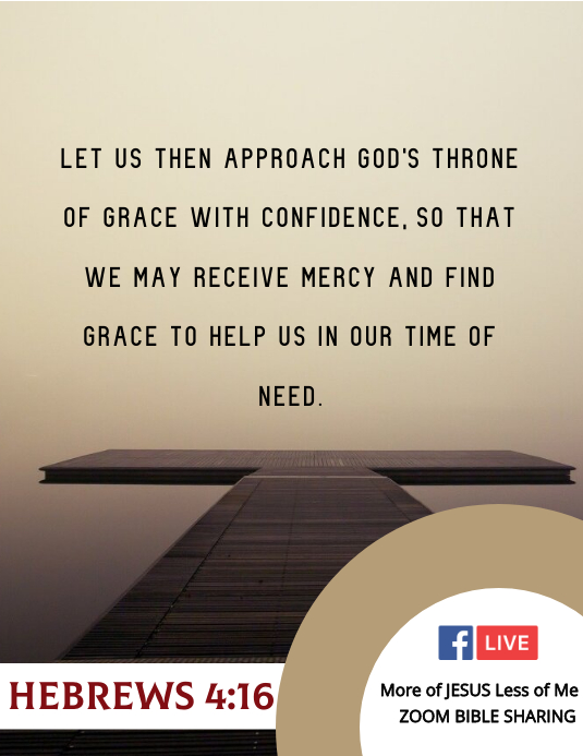 Copy of HEBREWS 4:16 | PosterMyWall
