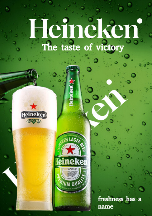 Heineken happy hour Template | PosterMyWall