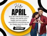 Hello April Template | PosterMyWall