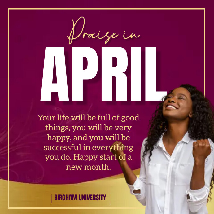Copy of Hello APRIL | PosterMyWall
