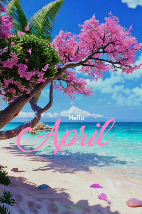 Copy of hello april | PosterMyWall