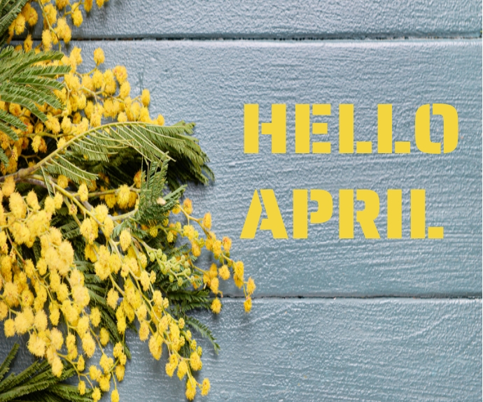 April Layout Hello april Template | PosterMyWall