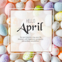 Hello April Template | PosterMyWall