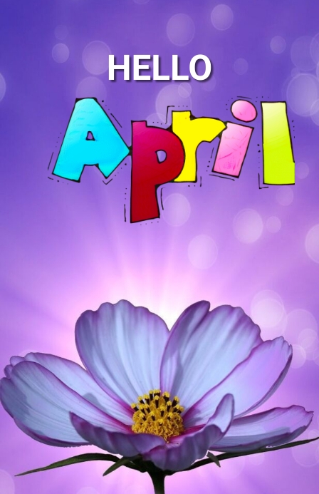 Hello April Template | PosterMyWall