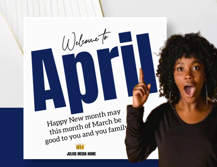 Hello April Template | PosterMyWall