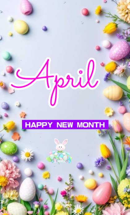 Hello April Template | PosterMyWall