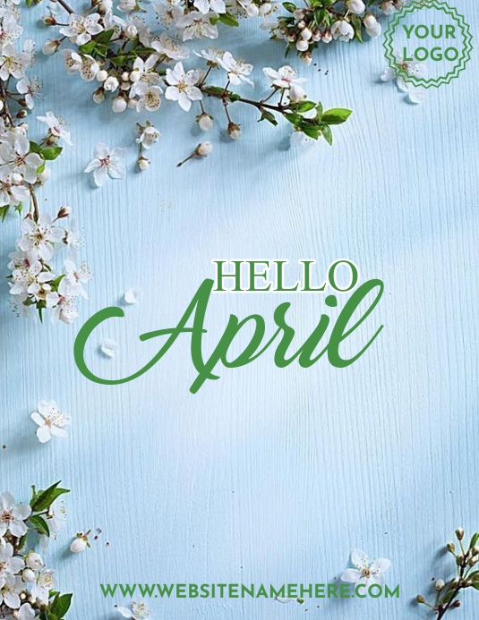 Plantilla de Hello april | PosterMyWall