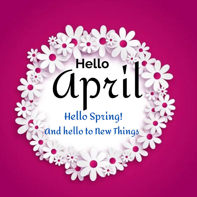 Hello April Graduation Plantilla de Hello April design template | PosterMyWall