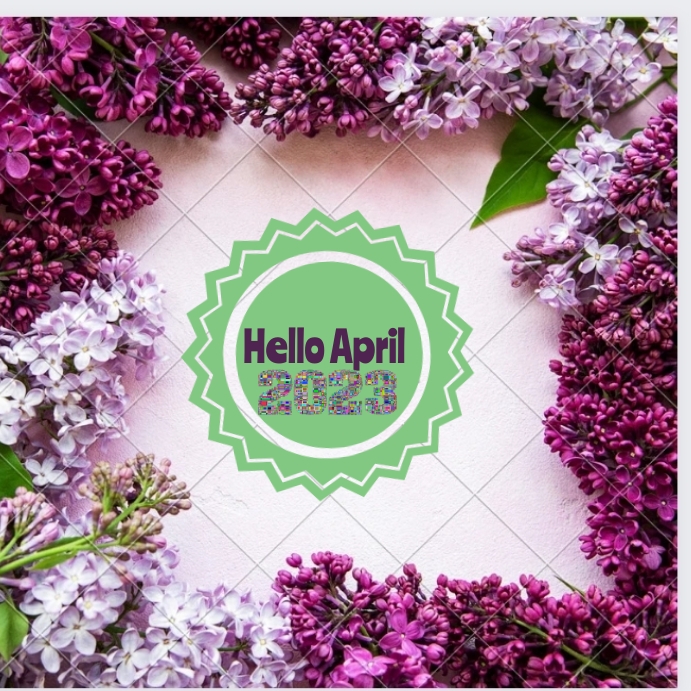 April Layout Hello April Template | PosterMyWall