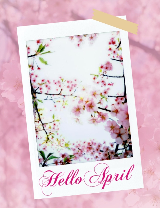 April Flyer hello april Template | PosterMyWall