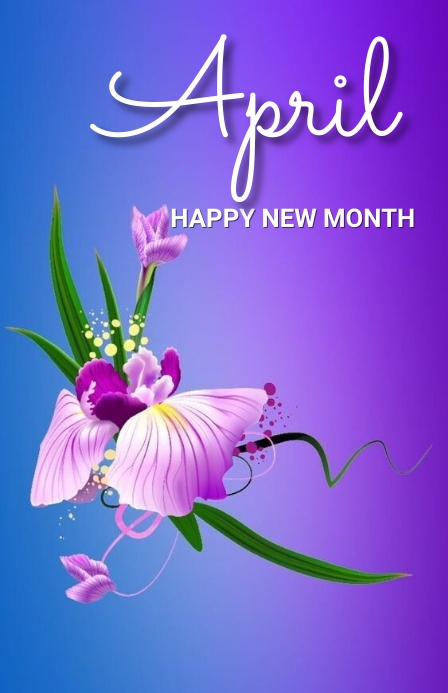 April Layout Hello April Template | PosterMyWall