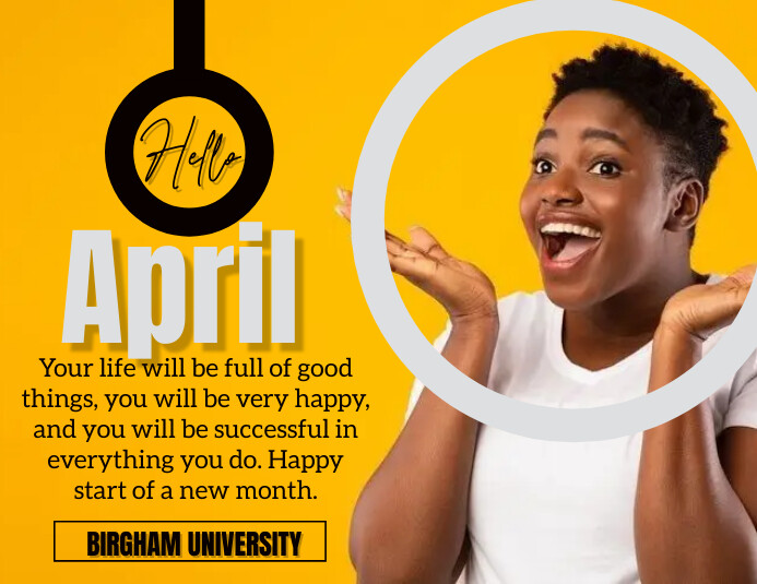 Copy of Hello April | PosterMyWall