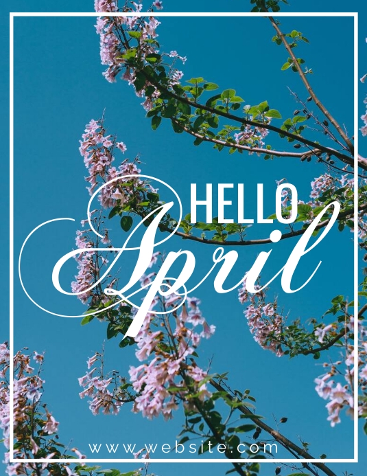 April Flyer hello april Template | PosterMyWall