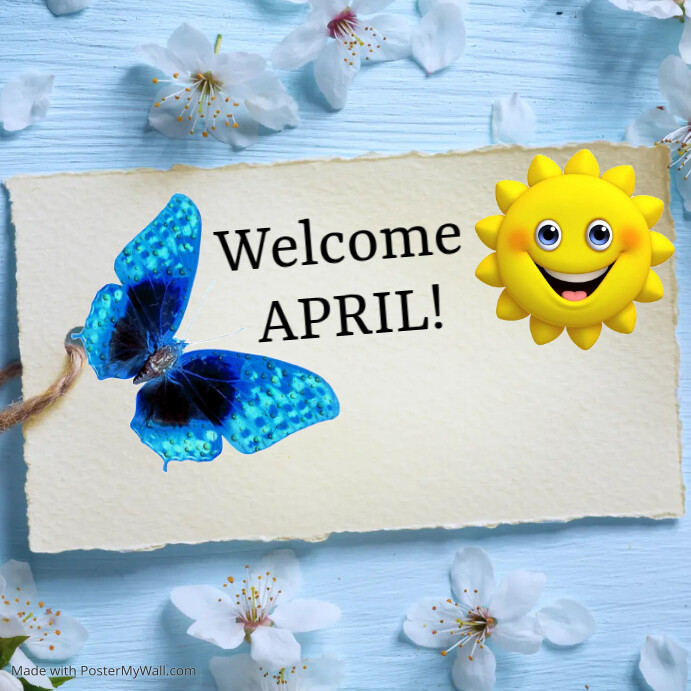 Hello april Template | PosterMyWall
