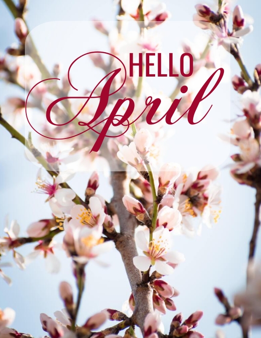 April Flyer hello april Template | PosterMyWall