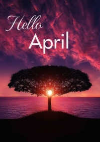 Hello April Template | PosterMyWall