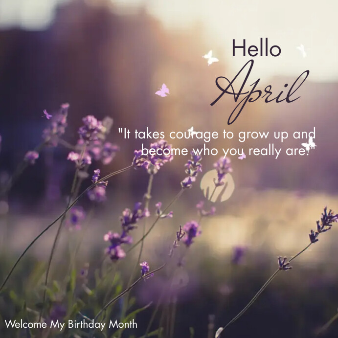 Plantilla de Hello April Instagram Post | PosterMyWall