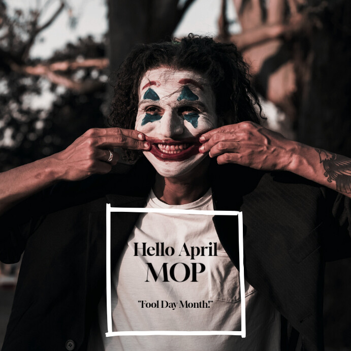 Hello April Moop Instagram Post template