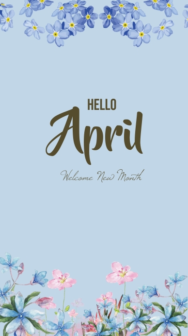 Copy of Hello April Post | PosterMyWall
