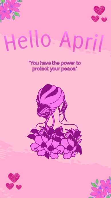 Copy of Hello April Post Instagram | PosterMyWall