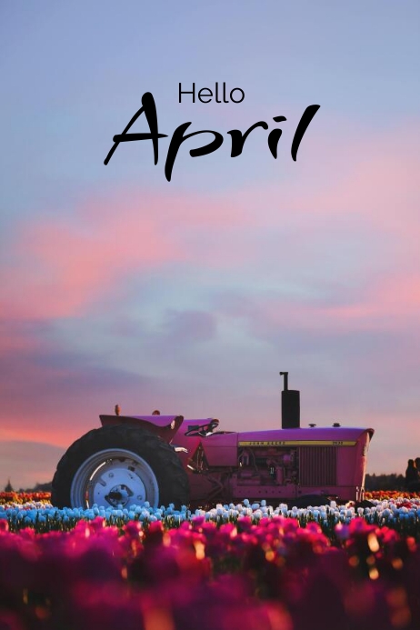 Hello April Poster Template | PosterMyWall Hello April Poster Template | PosterMyWall