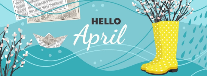 Copy of hello April spring online card template | PosterMyWall