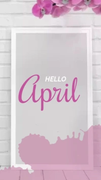 hello april template Instagram Story