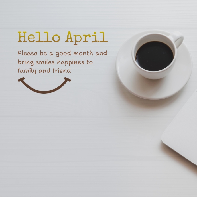 Hello April Thursday Hello April Template | PosterMyWall