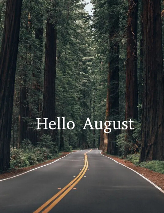 Hello August Newsletter Modèle Hello august | PosterMyWall