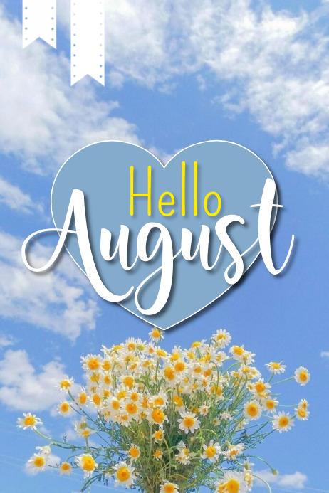 Hello August Wallpaper Hello August Instagram Post Vorlage