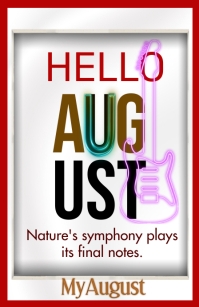 Hello August Newsletter Hello august Template | PosterMyWall