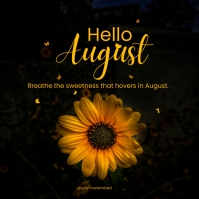 Hello August Newsletter hello august Template | PosterMyWall