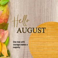 Hello August Newsletter hello august Template | PosterMyWall