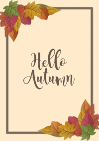 Hello Autumn A2 template