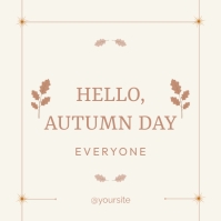 hello autumn Template | PosterMyWall