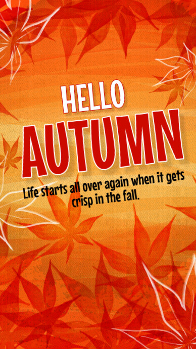 Hello Autumn Instagram Story template